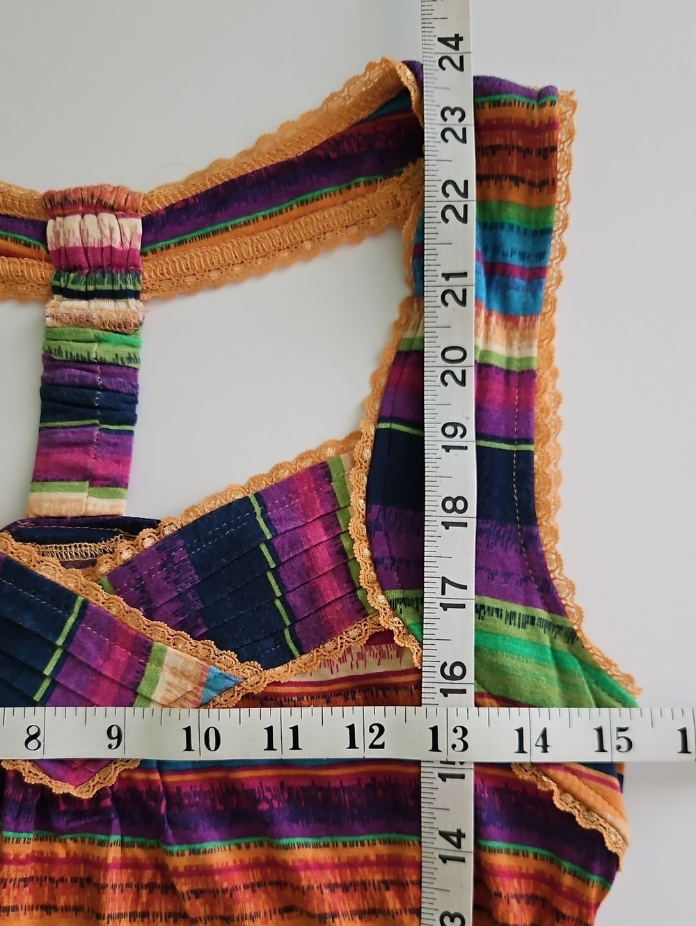 American Rag Colorful Striped Racerback Tank Top Medium - Picture 9 of 10